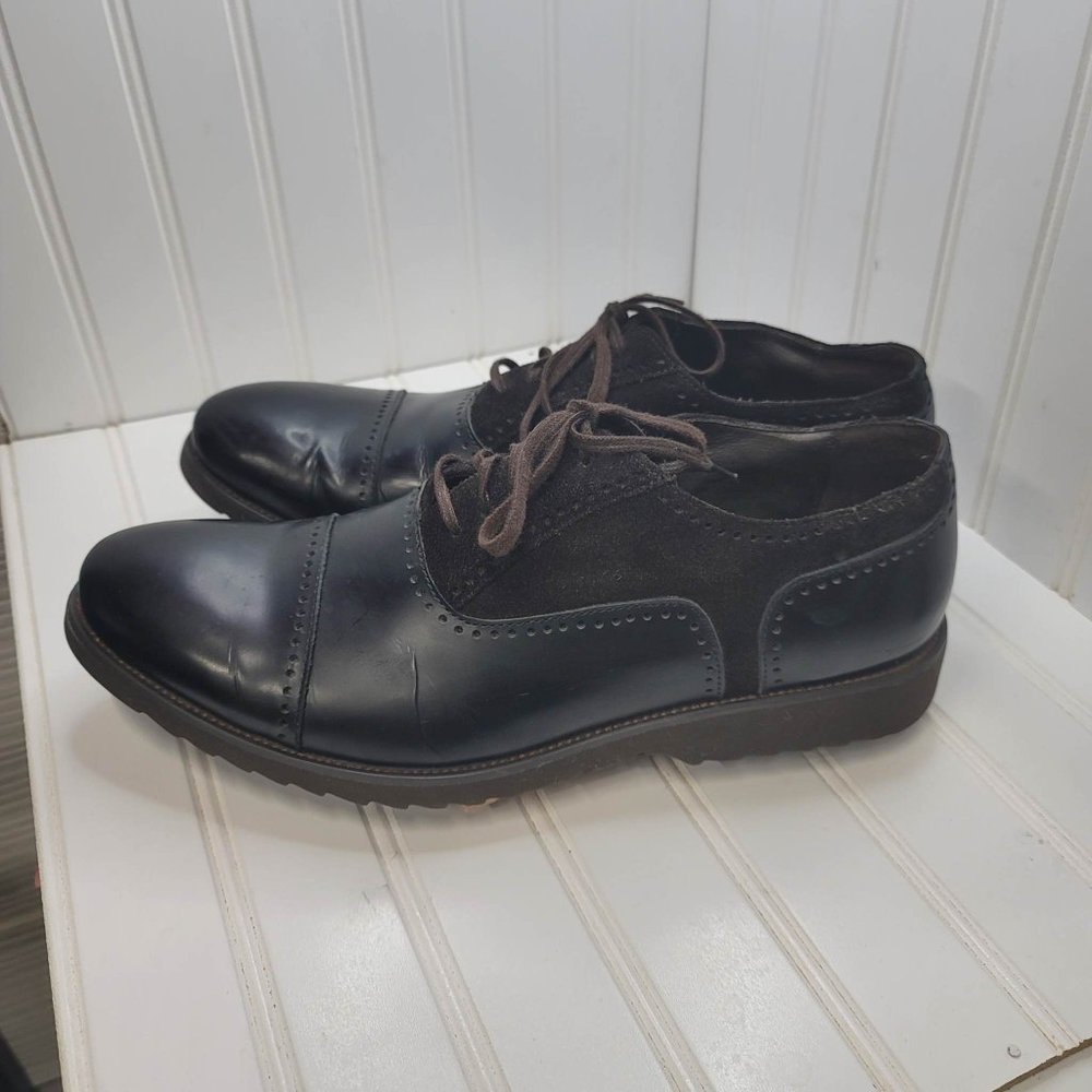 Kenneth Cole Mens Heart Knob Oxford Dress Shoes 10